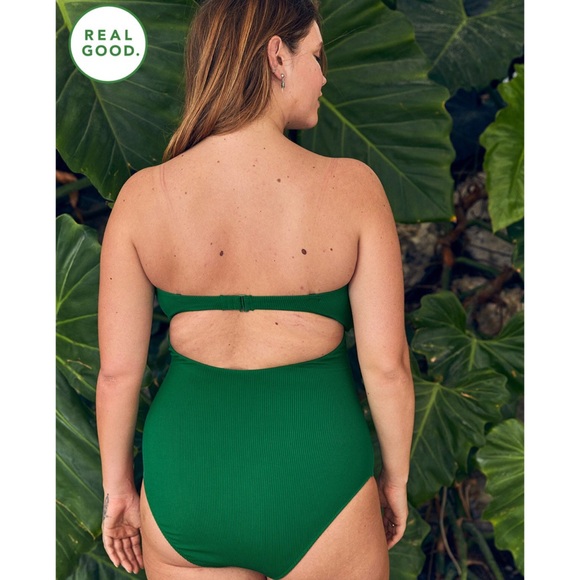 NEW Aerie ribbed triple knot one piece swimsuit 💚 - Picture 7 of 13